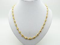Signed Napier Long Fancy Link Gold Plated Necklace Lovely Quality!