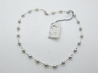 CHi-Ki Glass Faux Pearl Bead Magnetic Therapy Necklace New with Tag!