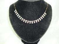 Vintage 30s Sparkling Double Row AB Rhinestone Diamante Necklace