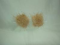 Vintage 40s Beautiful Blonde Mink Clip On Earrings Patent Pending Rare