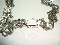 1950s Signed Jewelcraft Ornate Pink Diamante Necklace Brooch Earrings