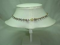 Vintage 30s Art Deco Sparkling Paste Diamante Drop Necklace Quality!