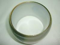 Wide Peacock Feather Print Lucite Cuff Bangle Statement Piece!