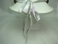 Fabulous Chunky Lucite Bead Pink Heart RibbonTie Necklace