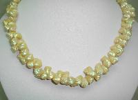 Vintage 50s Beautiful Tiny Real Shell Cluster Bead Necklace 