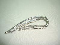 60s Signed Sarah Cov Silver Openwork Swirl Design Brooch and Earrings 