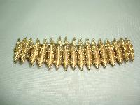 Vintage 60s Signed Avon Attractive Textured Link Goldtone Bracelet