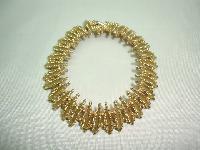 Vintage 60s Signed Avon Attractive Textured Link Goldtone Bracelet