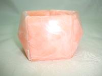Vintage 50s Chunky Wide Pink Marbled Lucite Stretch Panel Bracelet