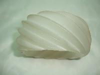 Vintage 1950s Chunky Wide Clear Lucite Swirl Cuff Statement Bangle