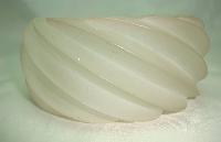 Vintage 1950s Chunky Wide Clear Lucite Swirl Cuff Statement Bangle