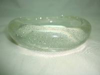 Vintage 70s Quirky and Fun Clear Lucite Sparkle Glitter Chunky Bangle