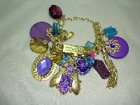 Fabulous One Off Designer Chunky Charm Bracelet Custom Made 1 of 1!