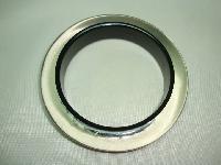 Vintage 50s Style Clear Lucite AB Diamante Sparkle Black Bangle