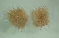 Vintage 40s Beautiful Blonde Mink Clip On Earrings Patent Pending Rare