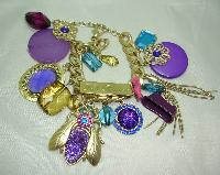 Fabulous One Off Designer Chunky Charm Bracelet Custom Made 1 of 1!