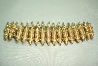 Vintage 60s Signed Avon Attractive Textured Link Goldtone Bracelet
