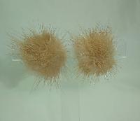 Vintage 40s Beautiful Blonde Mink Clip On Earrings Patent Pending Rare