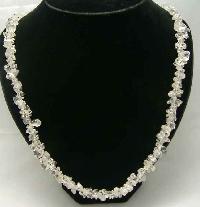 Fabulous Real White Quartz Crystal Necklace STUNNING!