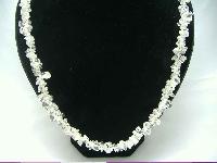 Fabulous Real White Quartz Crystal Necklace STUNNING!