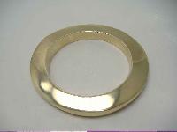 Vintage 80s Stunning Monet Heavy Gold Bangle Bracelet
