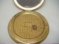 Vintage 50s Mascot Gold Brocade Goldtone Compact WOW