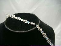 1930s Quality Graduating Crystal Glass Bead Necklace